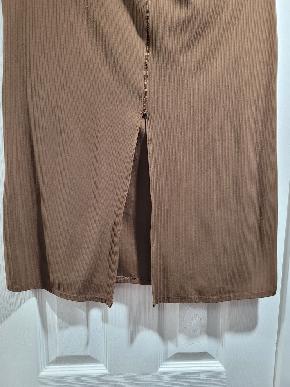 Lululemon All Aligned Ribbed Midi Dress Java Size 8 - Picture 10 of 11